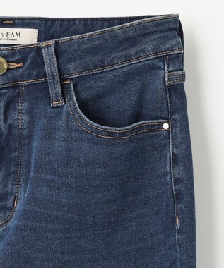 ANY L 【美脚見え/お腹周りスッキリ】スタイルアップスキニー サックスブルー系