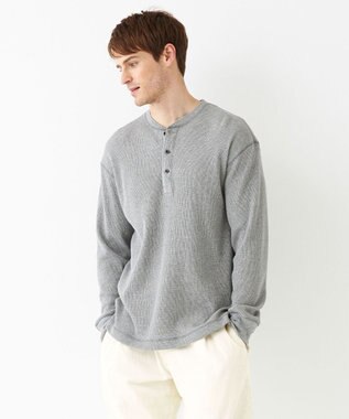 JOSEPH ABBOUD MOUNTAIN 【SPACE／UNISEX】OGコットンワッフル カットソー ライトグレー系