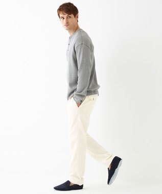 JOSEPH ABBOUD MOUNTAIN 【SPACE／UNISEX】OGコットンワッフル カットソー ライトグレー系