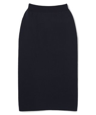 UNFILO BEAUTY FORM KNIT ペプラムセットアップ ネイビー