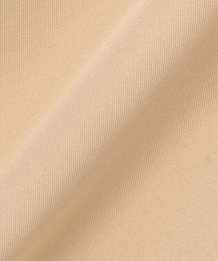 Feroux 【洗える】ウエストタックワイドパンツ ベージュ系