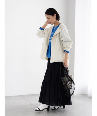 Te chichi コットンボイルティアードスカート《2026 spring catalog item》 ブラック