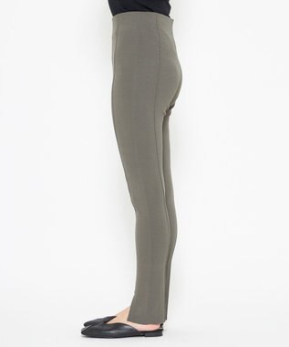 uncrave 【洗える】スムースニット レギンス（uncrave WHITE） カーキグレー