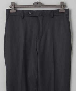 GOTAIRIKU 横に伸びる【TasmaniaWool/タマニアウール】ストレッチ スーツ（ブラックストライプ） ブラック系1