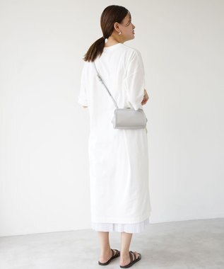 HAAG スマイルコットン SHORT SLEEVE ONEPIECE ワンピース ホワイト