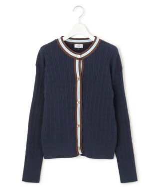 J.PRESS YORK STREET 【WOMEN】コットンベーシック ニットカーディガン