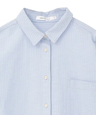 AMERICAN HOLIC オックスベーシックシャツ Stripe Blue