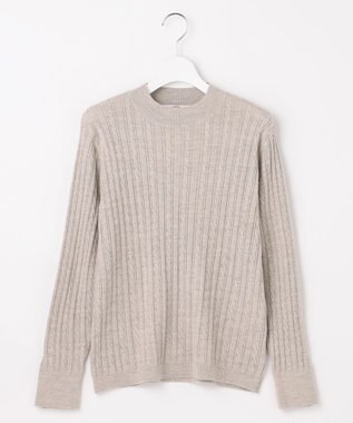 J.PRESS LADIES KNIT BASIC クルーネック ニット ベージュ系