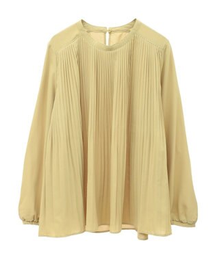Green Parks 消しプリーツブラウス Yellow