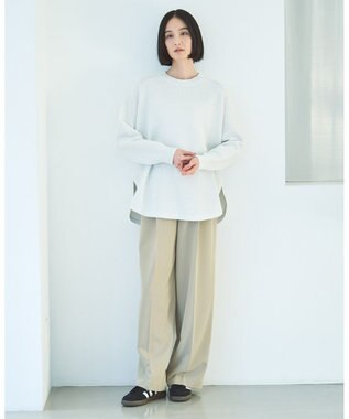 UNFILO イージーチノ ベルト付きパンツ ベージュ