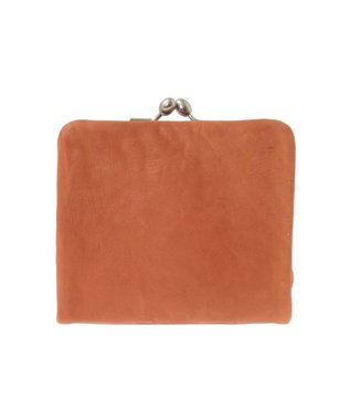genten アンティーコ×LIBERTY 口金二つ折り財布 オレンジ