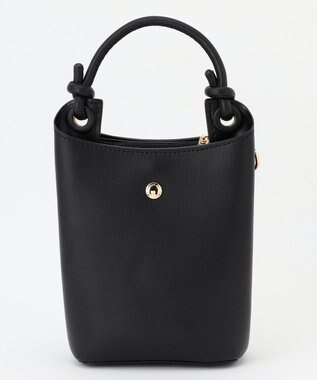 LA BAGAGERIE 【maison vert】 【多収納】ノットデザインポシェット ブラック