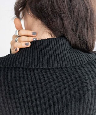 WEGO ダブルジップショートカーデ ブラック