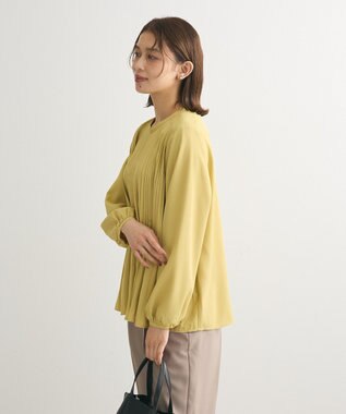 Green Parks 消しプリーツブラウス Yellow