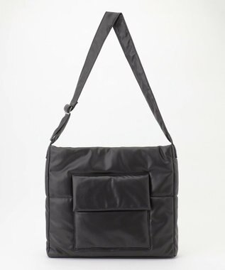 JOSEPH HOMME シンセティックソフトレザー　ワンショルダー バッグＬサイズ ブラック系