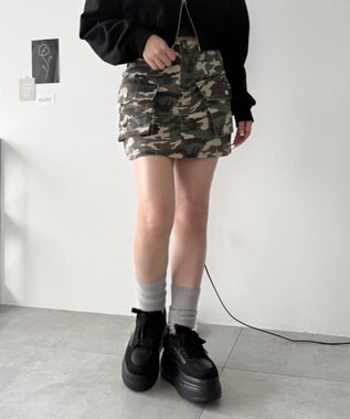 WEGO 厚底ワイドシューレーススニーカー ブラック