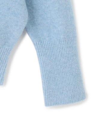 UNFILO ふわふわ ボトルネックニット サックス