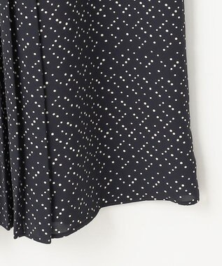 自由区 L 【19号サイズまで展開】ライトサテン ワンピース ブラック×ベージュ