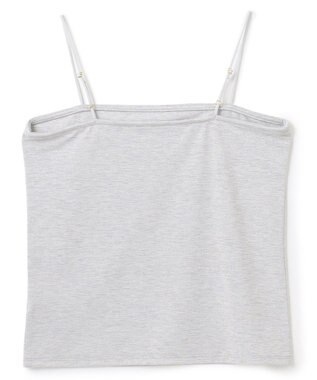 UNFILO L ラメストレッチ キャミソール グレーラメ