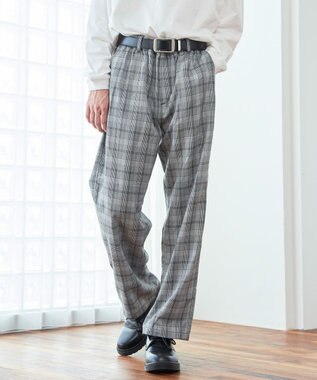 WEGO 【ウエストゴム】TRイージーストレートパンツ 柄1