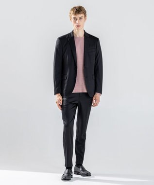 JOSEPH HOMME 【新色追加】メランジリップル　クルーネックカットソー ピンク系