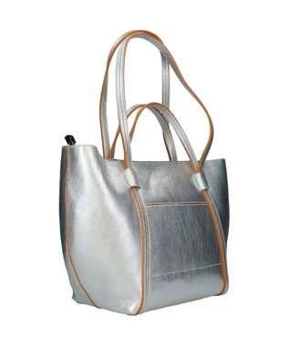 INTER-CHAUSSURES 【RIPANI】A4対応ダブルハンドルトート シルバー