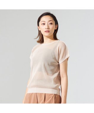 Chacott BALANCE【ノーソーイングニット】メッシュニットTシャツ