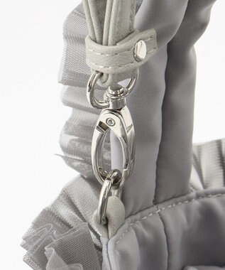 LA BAGAGERIE 【MONICA】チュールフリル2WAYバッグ グレー