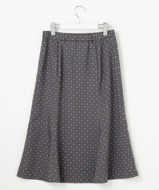 J.PRESS LADIES L 【洗える】ジオメトリックプリント スカート グレー系5