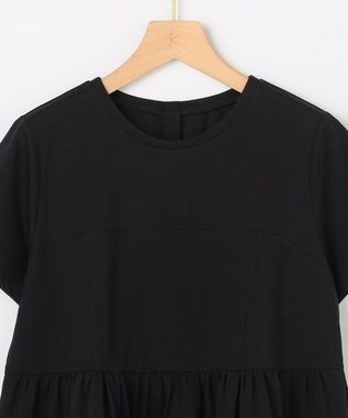 組曲 【WEB限定】ビスチェ風ティアードTシャツ ブラック系