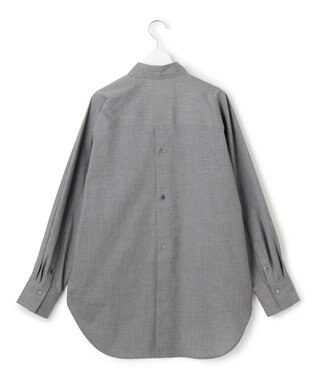 23区 【SLOW/一部店舗限定】ライトタンブラータフタ バックボタン シャツ ライトグレー系
