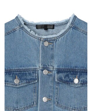 Green Parks ・ＳＵＧＡＲ　ＳＰＯＯＮ　ノーカラーＧジャン Light Indigo