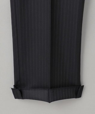 GOTAIRIKU 横に伸びる【TasmaniaWool/タマニアウール】ストレッチ スーツ（ブラックストライプ） ブラック系1