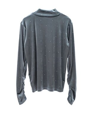 Green Parks ラインストーンハイネックトップス Blue