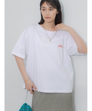 Te chichi 胸刺繍&バックプリントBIGTシャツ