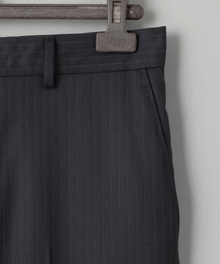 GOTAIRIKU 横に伸びる【TasmaniaWool/タマニアウール】ストレッチ スーツ（ブラックストライプ） ブラック系1