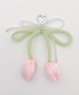 WEGO チューリップリボンビーズキーホルダー