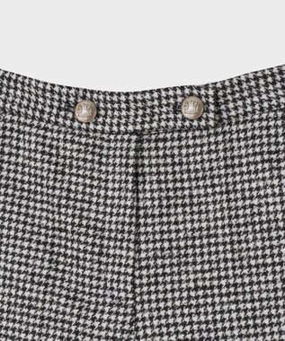 GRACE CONTINENTAL 千鳥ウールハーフパンツ ブラック