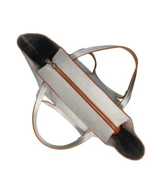 INTER-CHAUSSURES 【RIPANI】A4対応ダブルハンドルトート シルバー