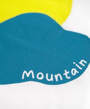 nitorito 【UNISEX】mountain&moon Tシャツ yellow