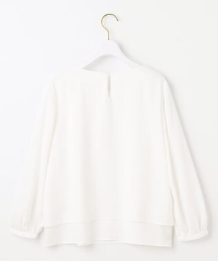 ANY SIS L 【洗える】レイヤードレース ブラウス オフ