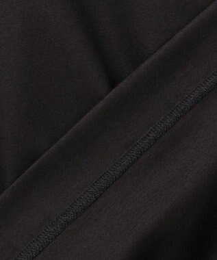 GOTAIRIKU 【綿100％】カバーネック ドレスTシャツ_ロング ブラック系