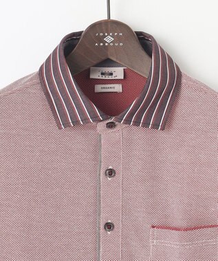JOSEPH ABBOUD 【オーガニックコットン】ダディポロシャツ レッド系