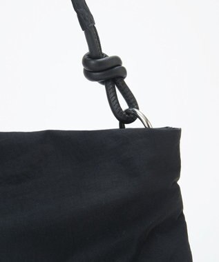 TOPKAPI 【TREASURE TOPKAPI】リンクルナイロン ノット ワンハンドル ショルダーバッグ ブラック