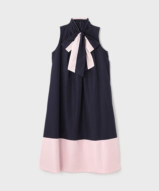 GRACE CONTINENTAL ライトタッサーAラインドレス ネイビー