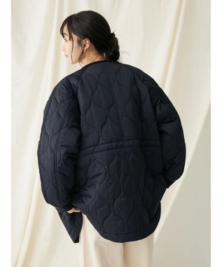 CRAFT STANDARD BOUTIQUE キルティングミドル丈コート Dark Navy