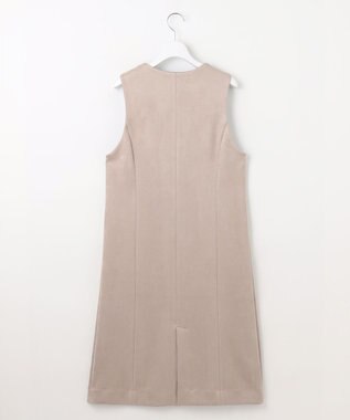 J.PRESS LADIES L 【洗える】スウェードダンボール ジャンパースカート グレージュ系