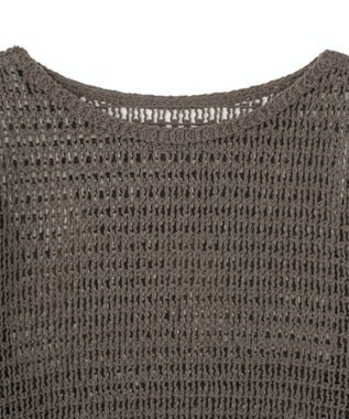 AMERICAN HOLIC 刺繍メッシュプルオーバー Charcoal Gray