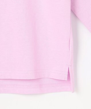 ANY KIDS 【綿100%】ロゴプリント 長袖Tシャツ ラベンダー