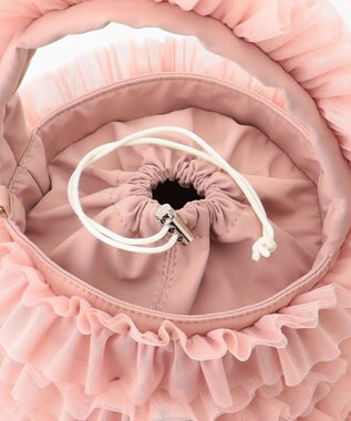 LA BAGAGERIE 【MONICA】チュールフリル2WAYバッグ ピンク